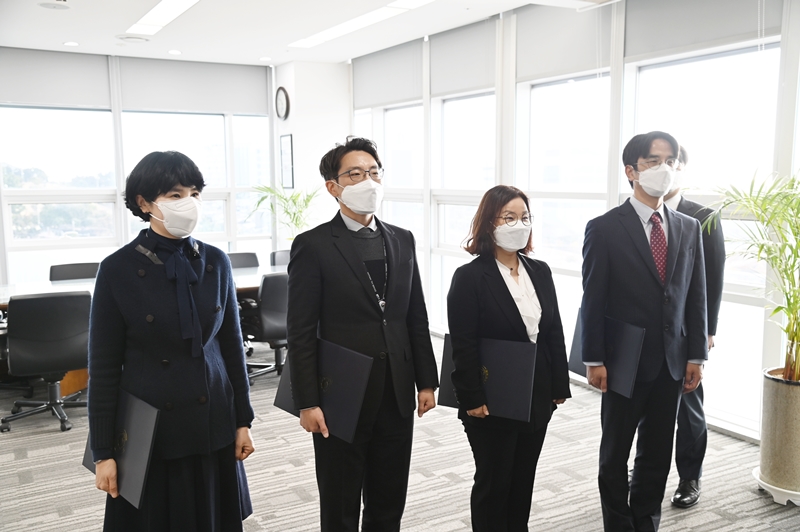 사무관 임명장 수여식(2022. 1. 18.) 이미지1