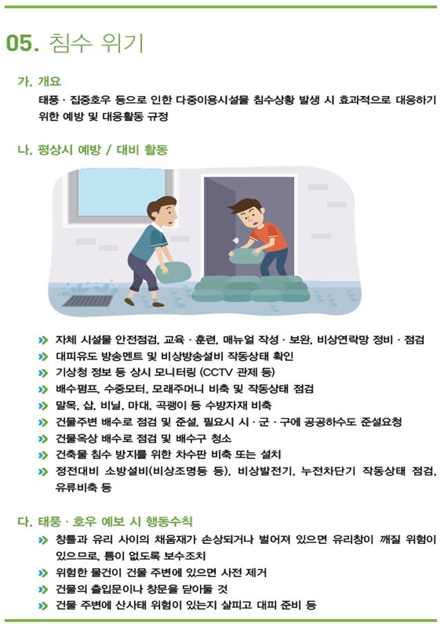 침수위기 상황관리 방법1