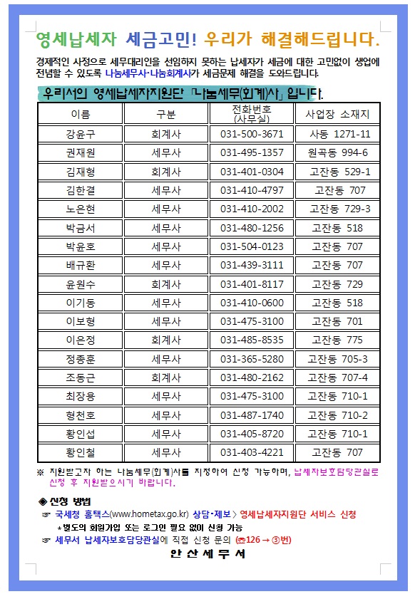 영세납세자지원단