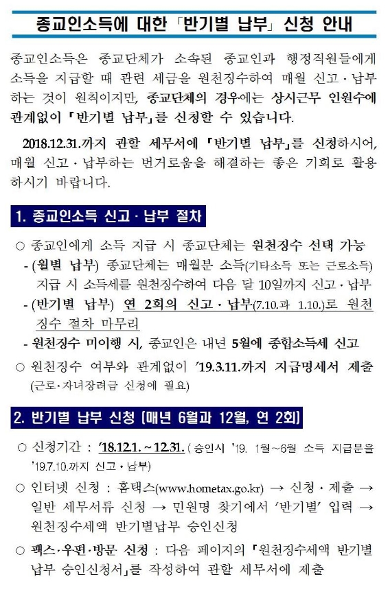종교인소득