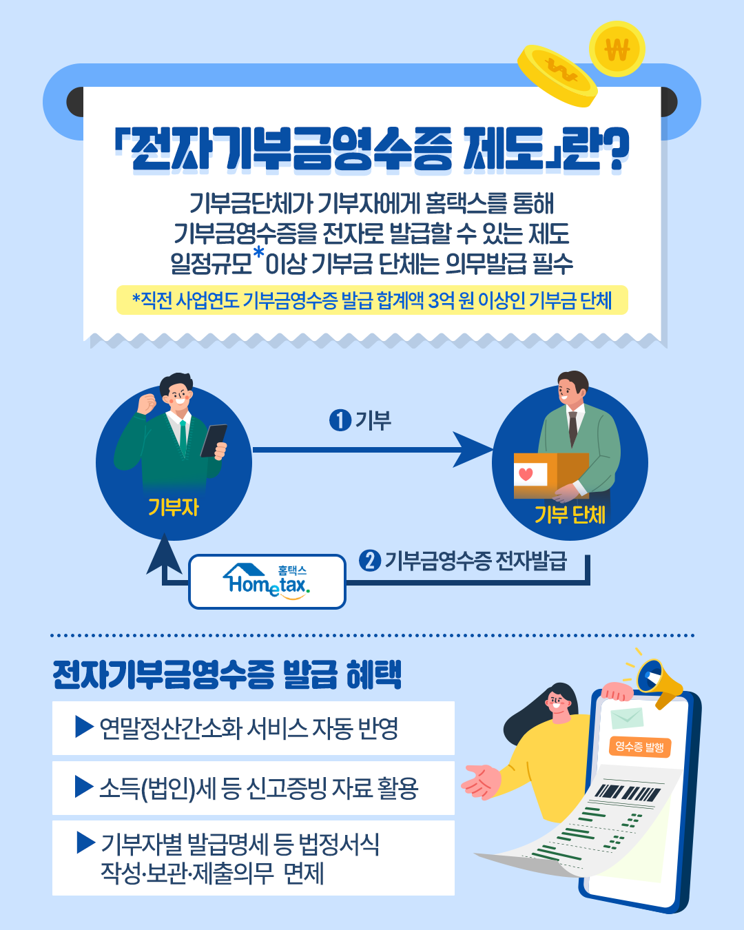 전자기부금영수증 홍보1